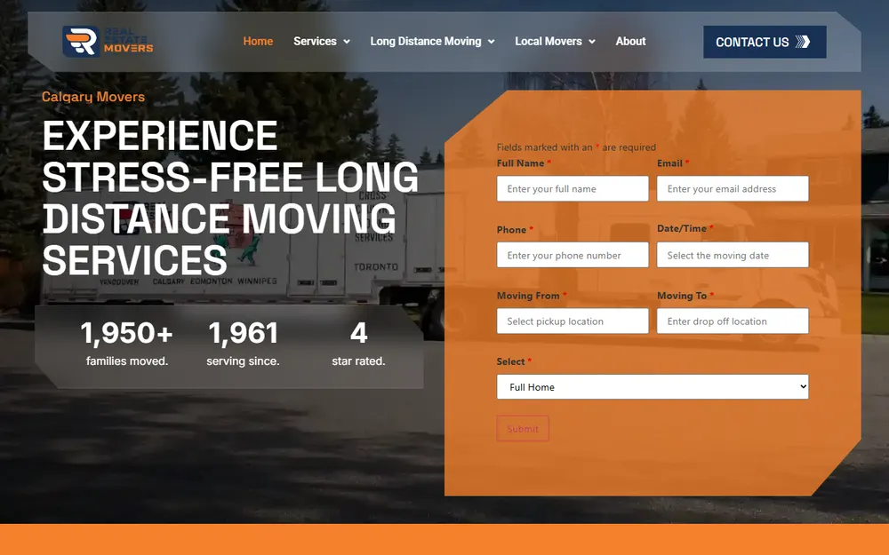 Real Estate Movers LTD homepage