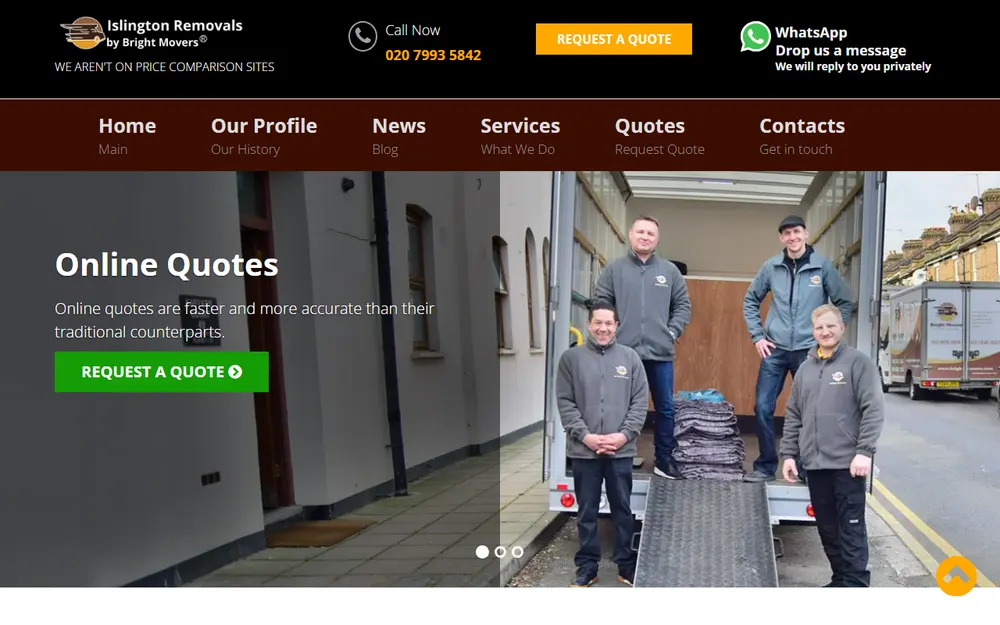 REMOVALS ISLINGTON homepage