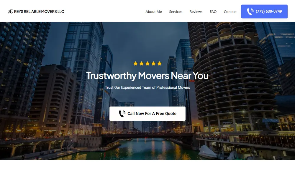 Reys Reliable Movers LLC homepage