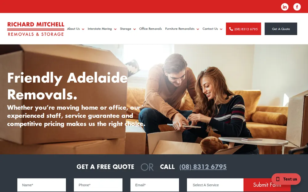 Richard Mitchell Removals & Storage homepage