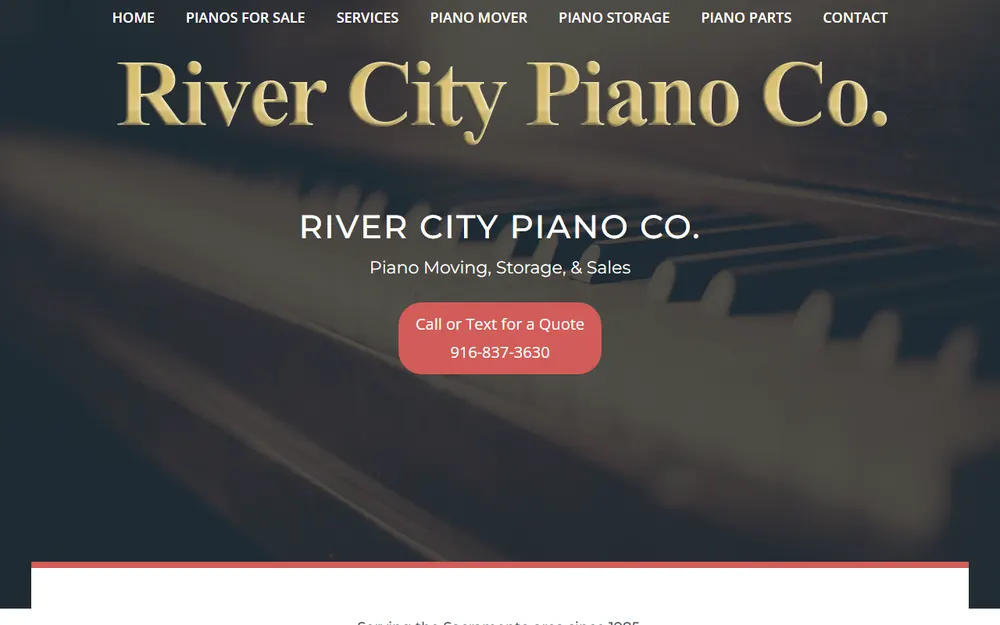 River City Piano Co. homepage