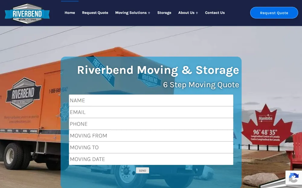 Riverbend Moving and Storage homepage