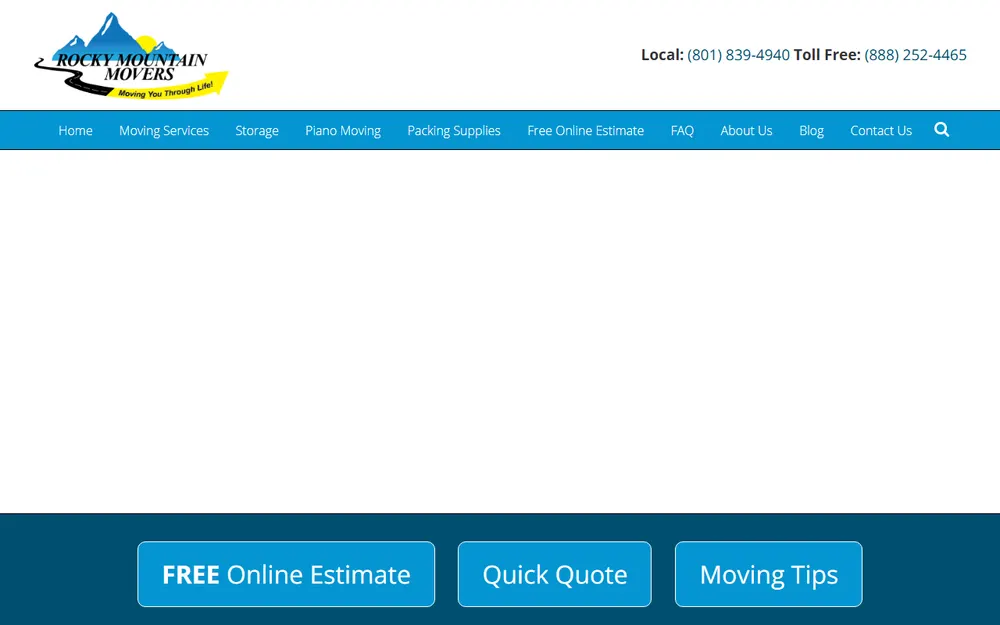 Rocky Mountain Movers homepage