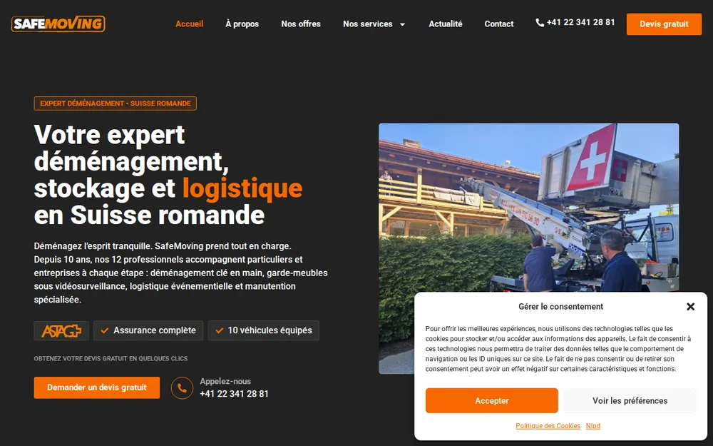 SAFEMOVING homepage