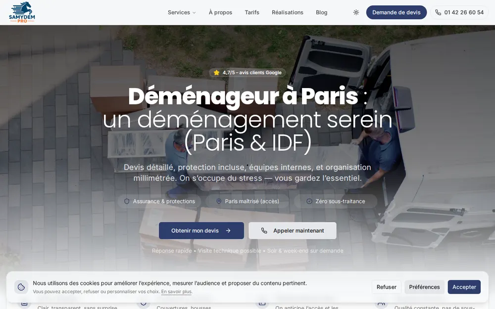 Samy Dem Pro homepage