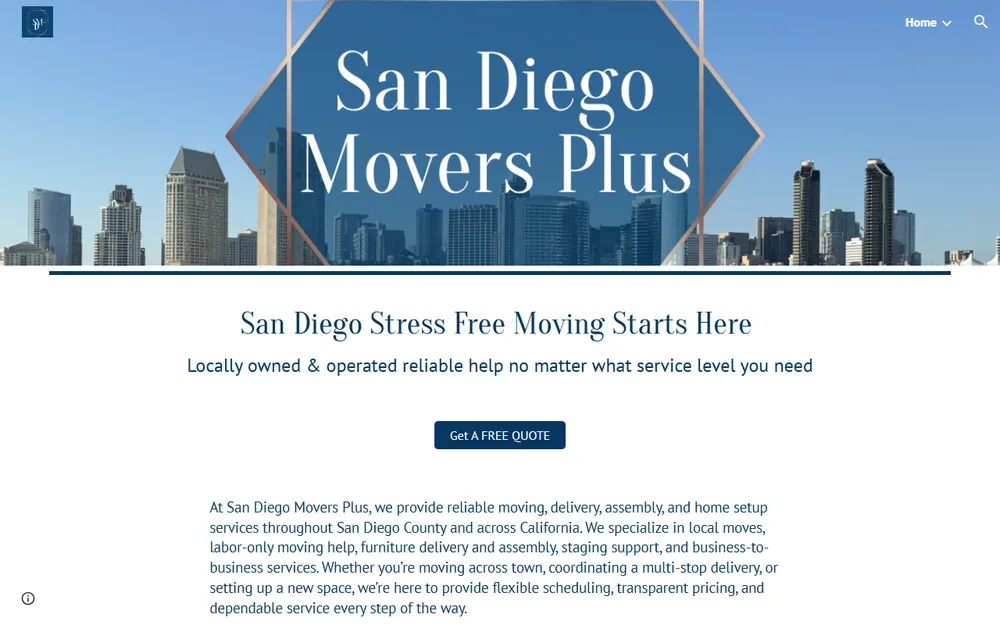 San Diego Movers Plus homepage