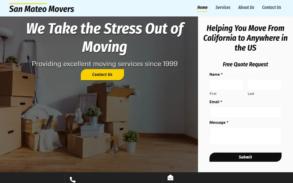 San Mateo Movers homepage
