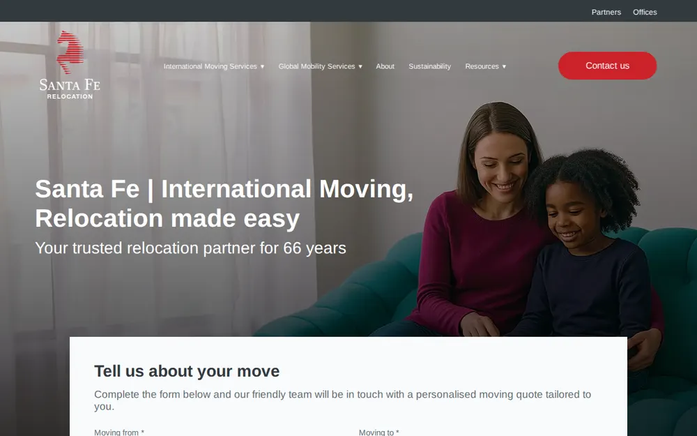 Santa Fe Relocation Hong Kong homepage