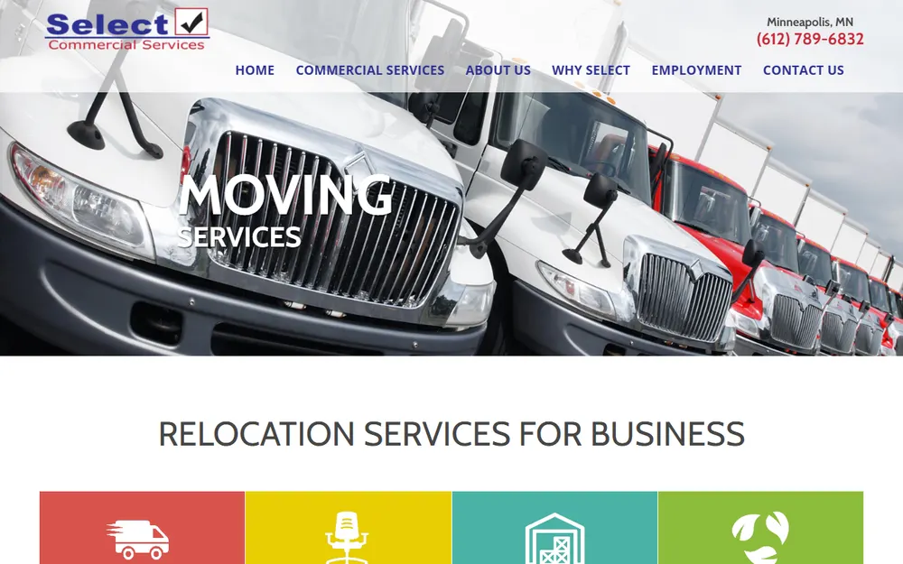 Select Commercial Services homepage