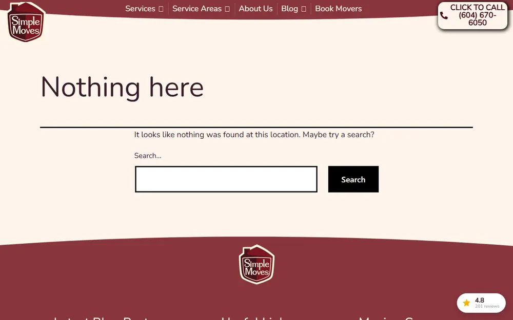 Simple Moves homepage