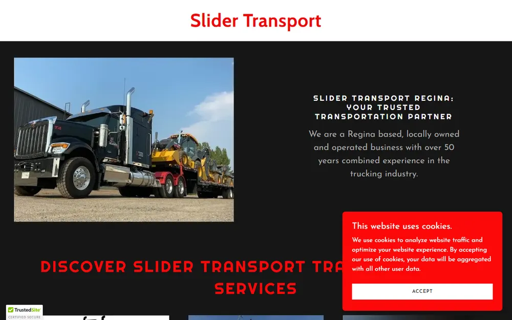 Slider Transport homepage