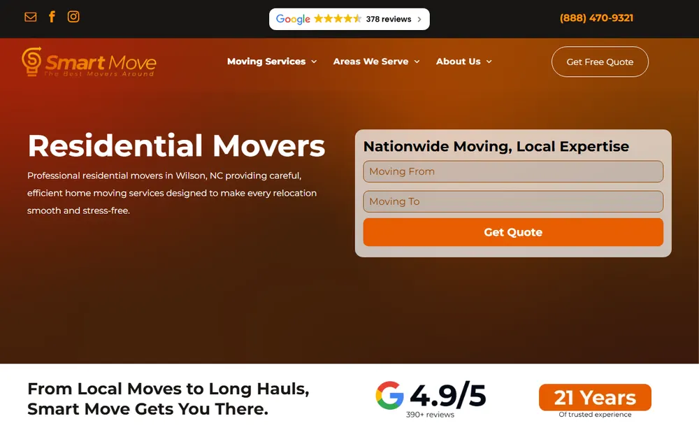 Smart Move Las Vegas Moving Co homepage