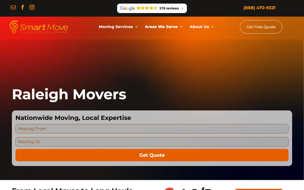 Smart Move Raleigh homepage