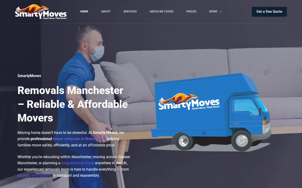 SmartyMoves homepage