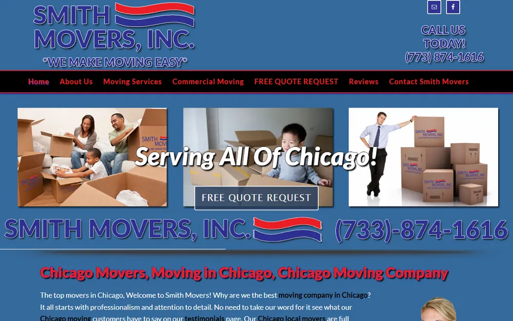 Smith Movers homepage