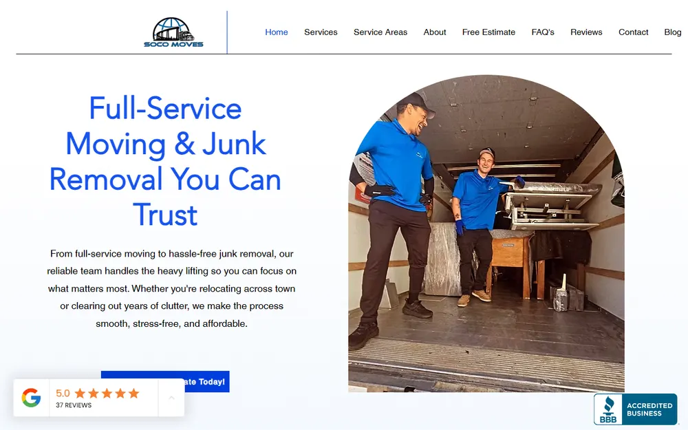 Soco Moves homepage