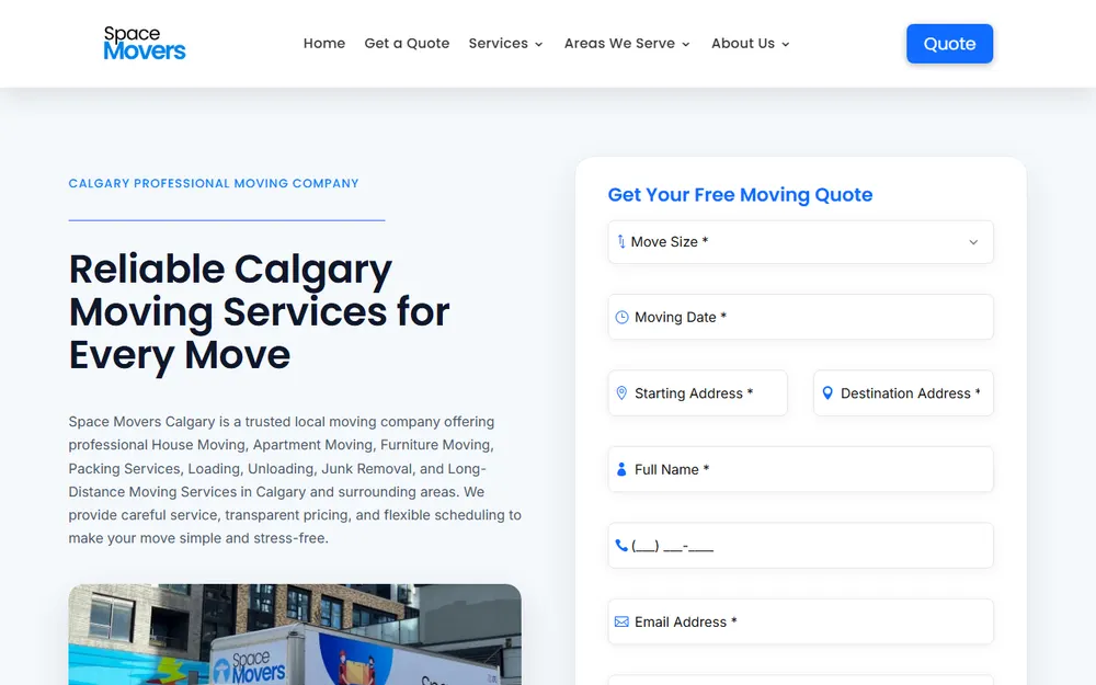 Space Movers homepage