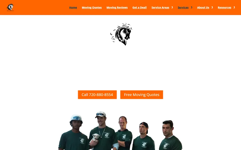 Stallion Moving Services homepage