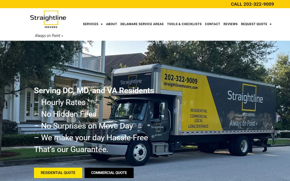 Straightline Movers Inc homepage