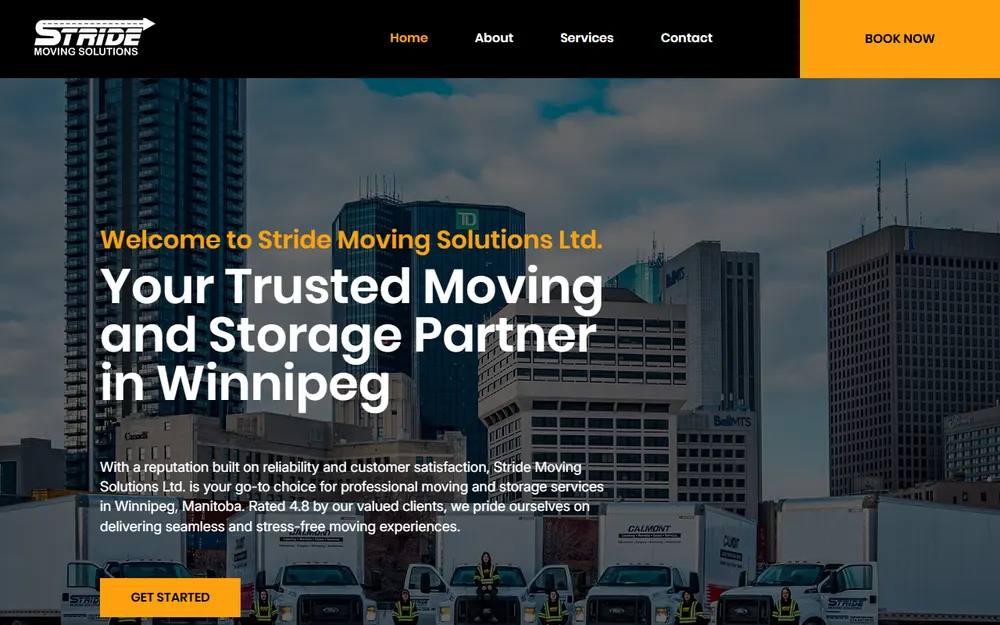 Stride Moving Solutions Ltd homepage