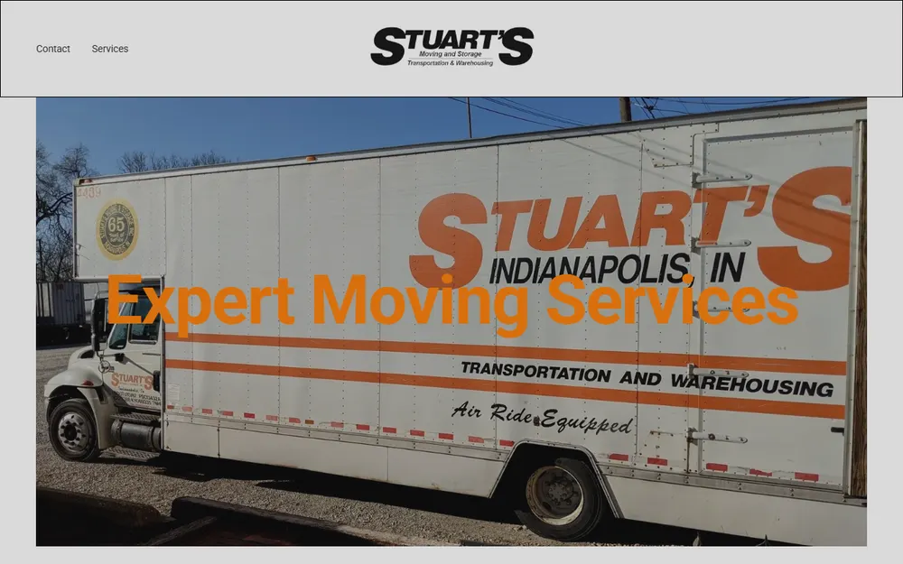 Stuart's Moving And Storage homepage