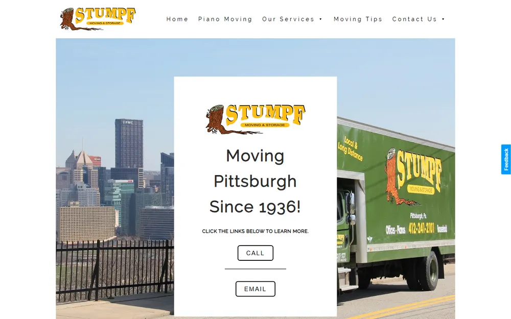Stumpf Moving & Storage homepage