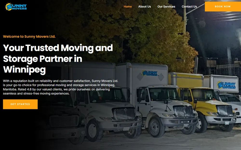 Sunny Movers Ltd. homepage