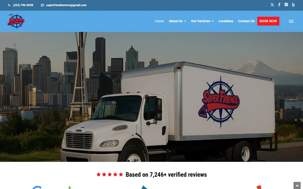 Super Friends Moving homepage