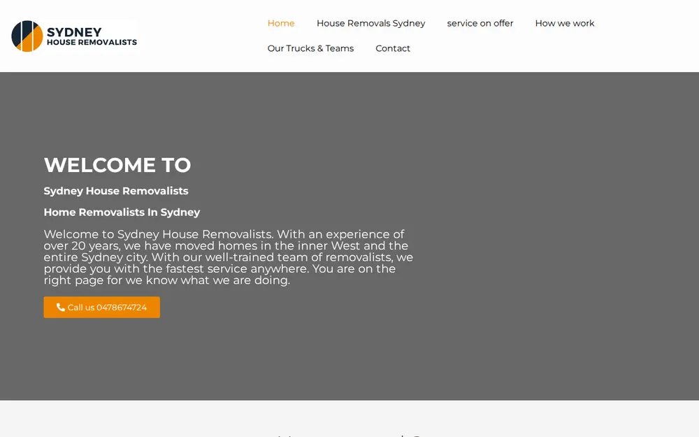 Sydney House Removalists homepage