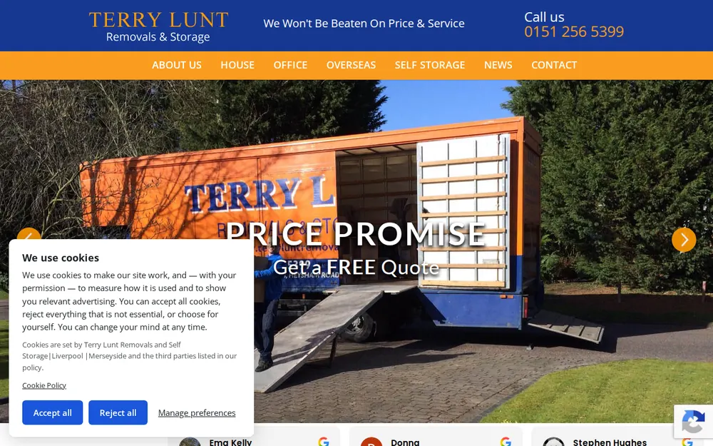 Terry Lunt Removals | Liverpool homepage
