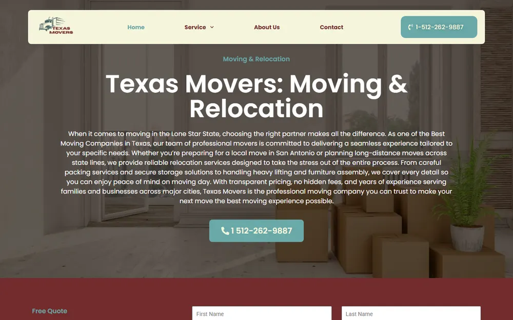 Texas Movers homepage
