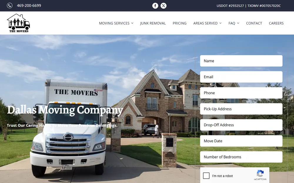 The Movers homepage