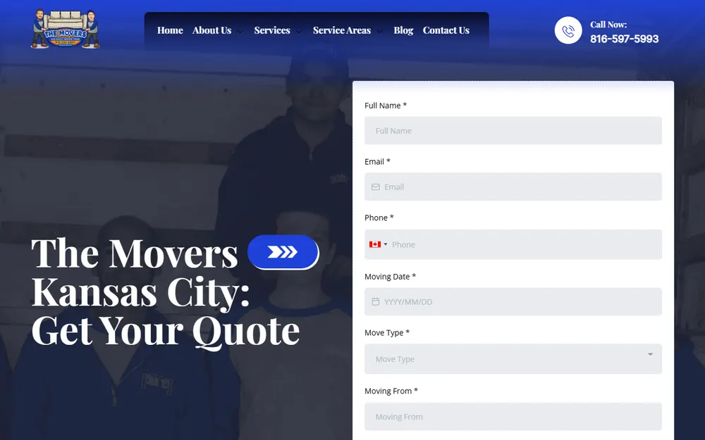 The Movers homepage