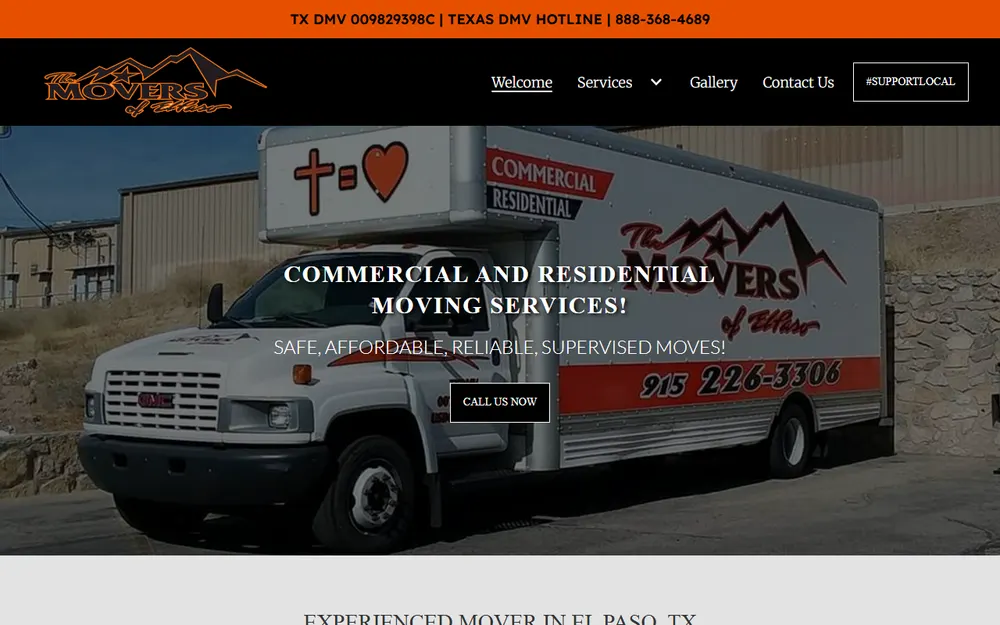 The Movers of El Paso homepage