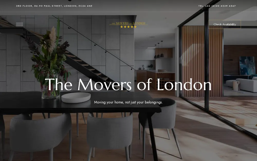The Movers of London homepage