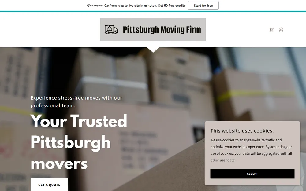 The Moving Firm homepage