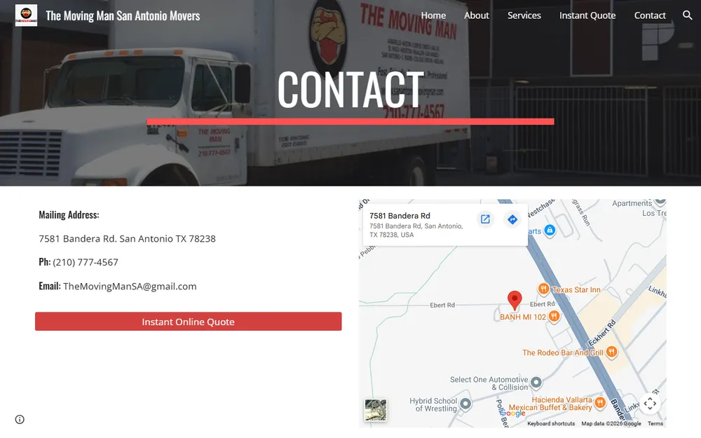 The Moving Man San Antonio Mover homepage