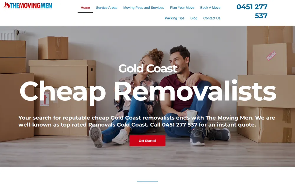 The Moving Men homepage