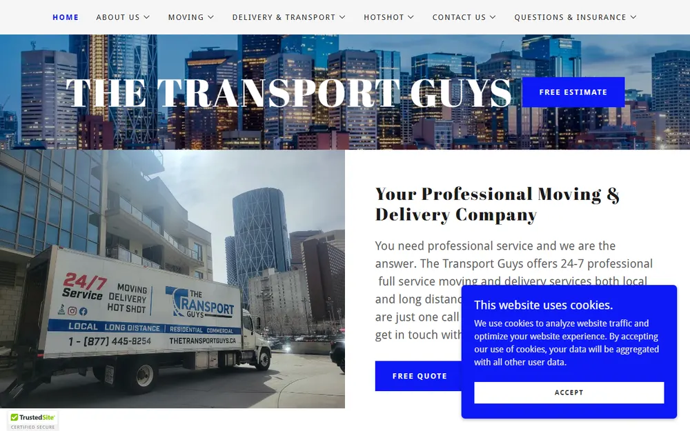 The Transport Guys- Moving Delivery Hotshot Storage Companies homepage