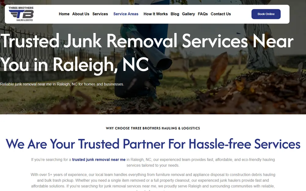 Three Brothers Hauling & Logistics homepage