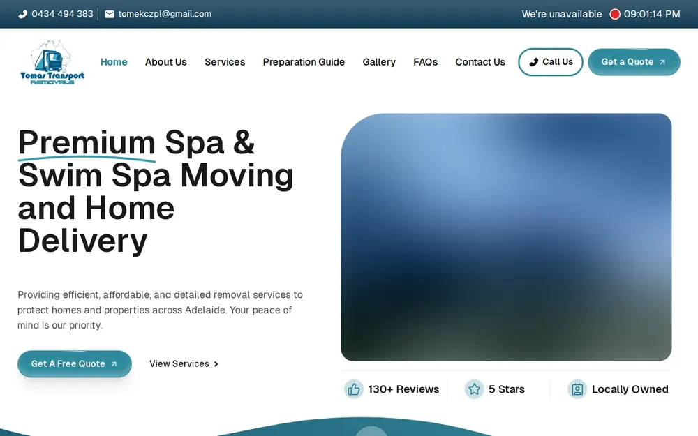 tomas transport removals homepage