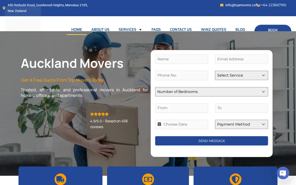 Top Movers Limited homepage