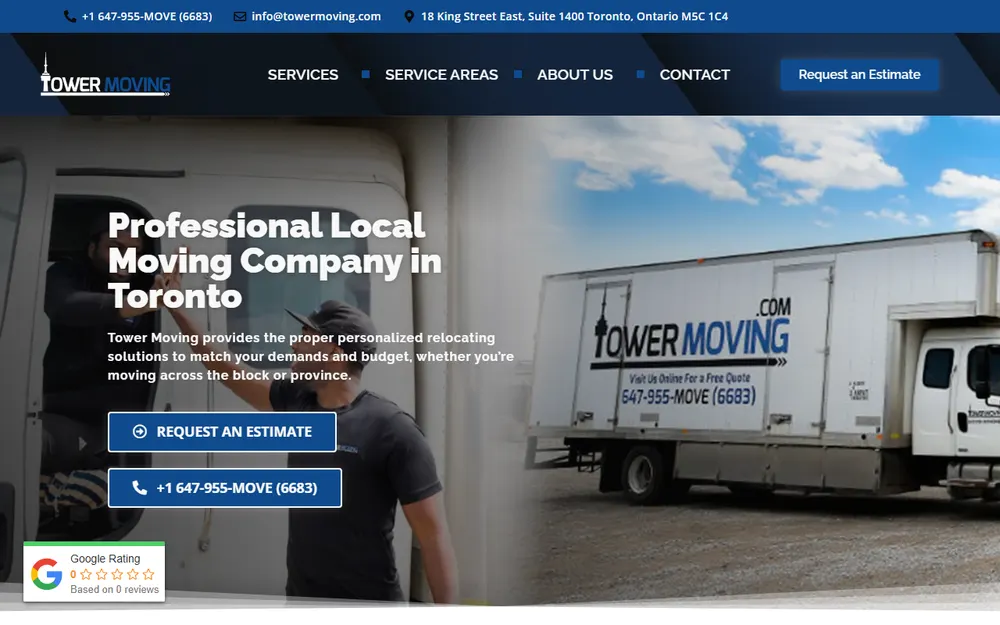 Tower Moving Company homepage