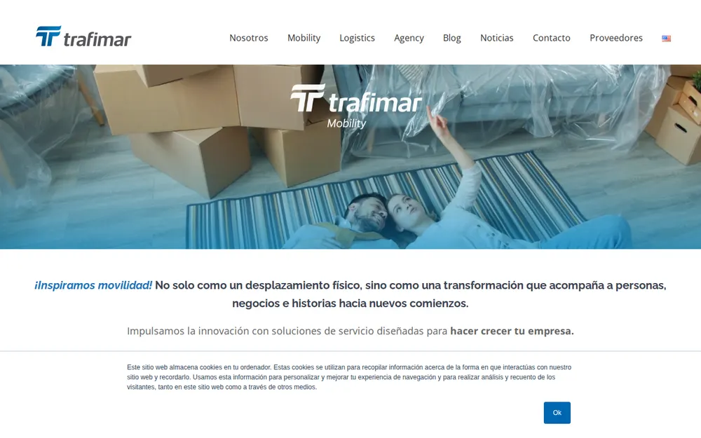 Trafimar Relocation Services homepage