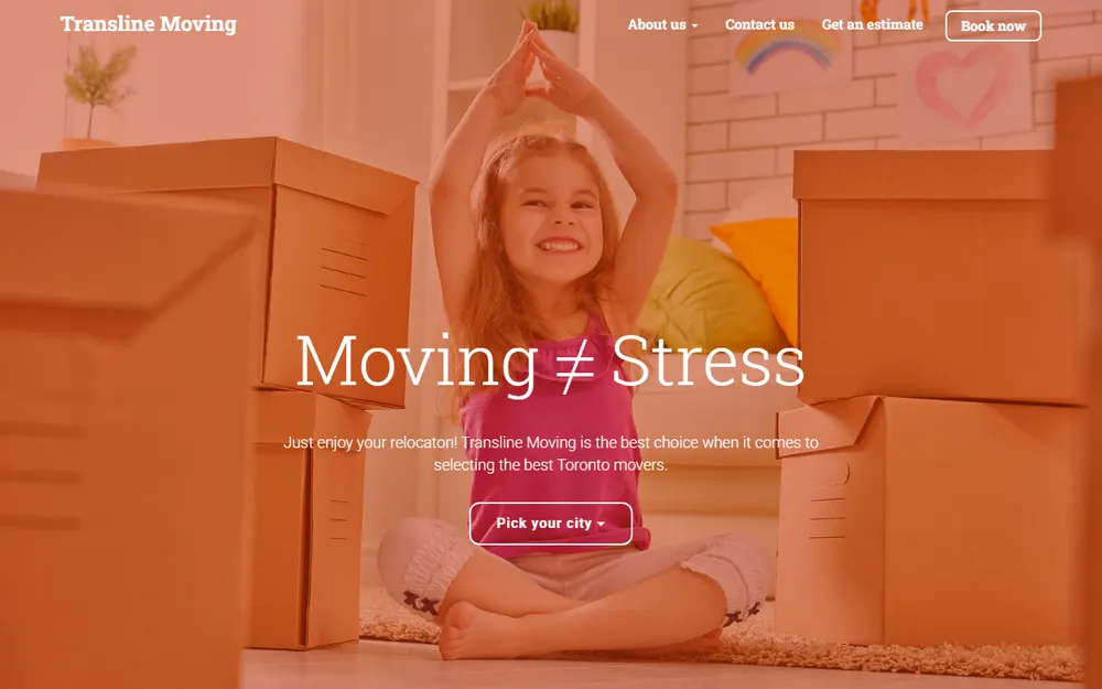 Transline Moving Toronto homepage