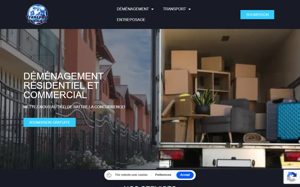 Transport Prologik homepage