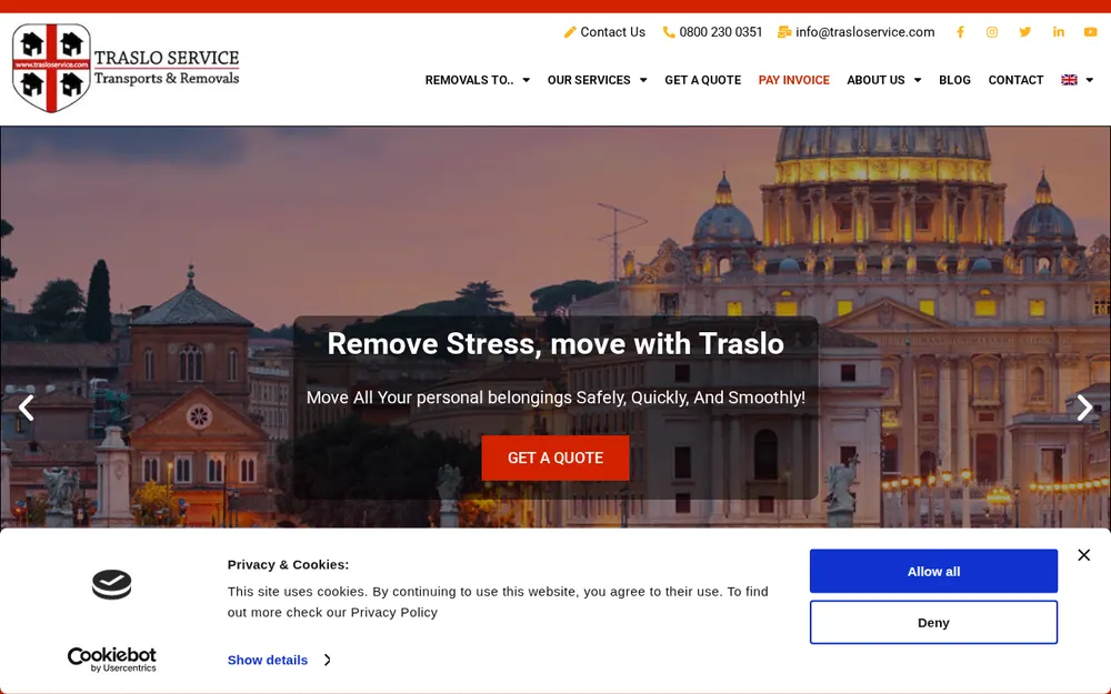 Traslo Service Limited homepage