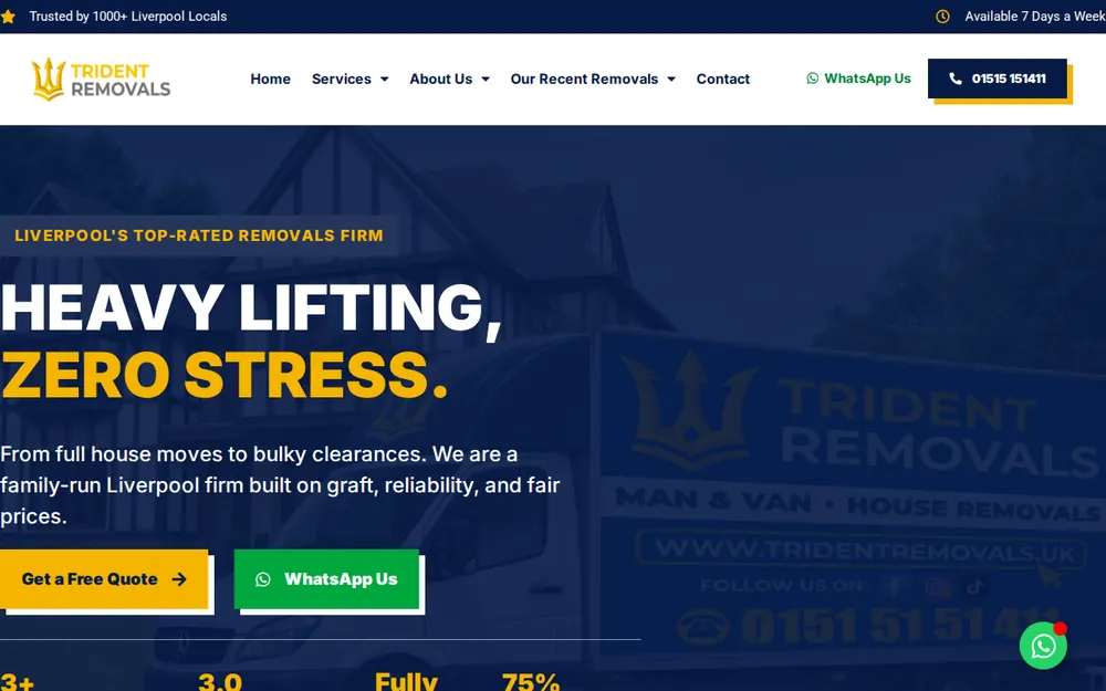 Trident Removals Man and Van — House Removals House Clearances homepage