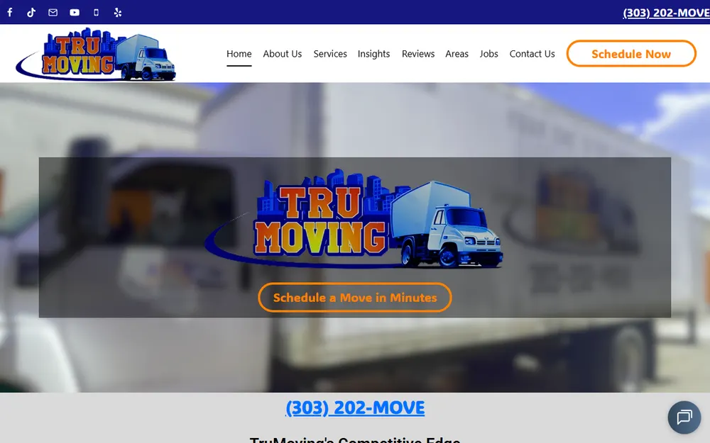 TruMoving homepage