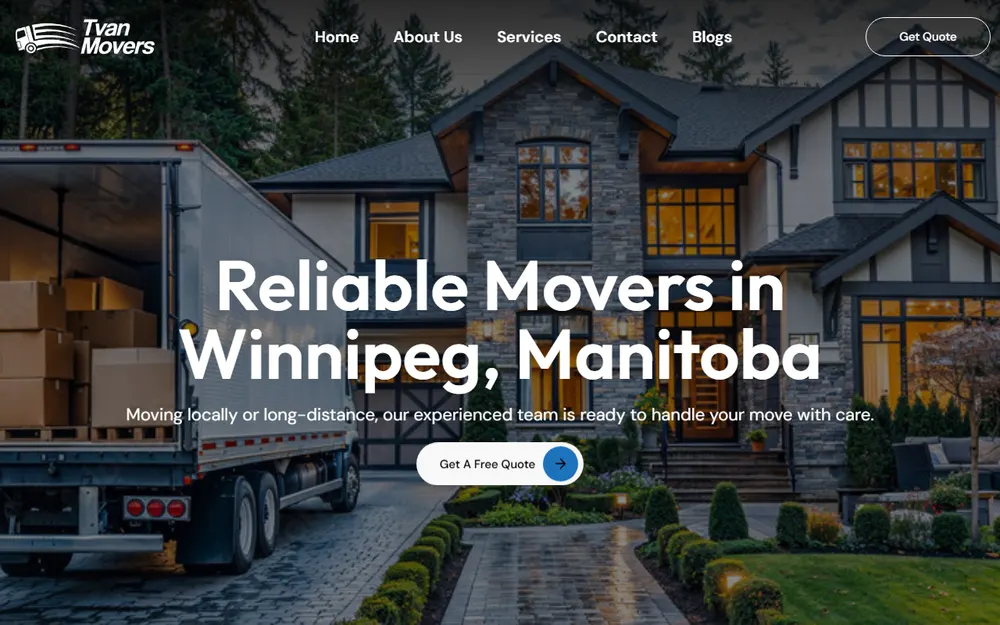 Tvan Movers homepage